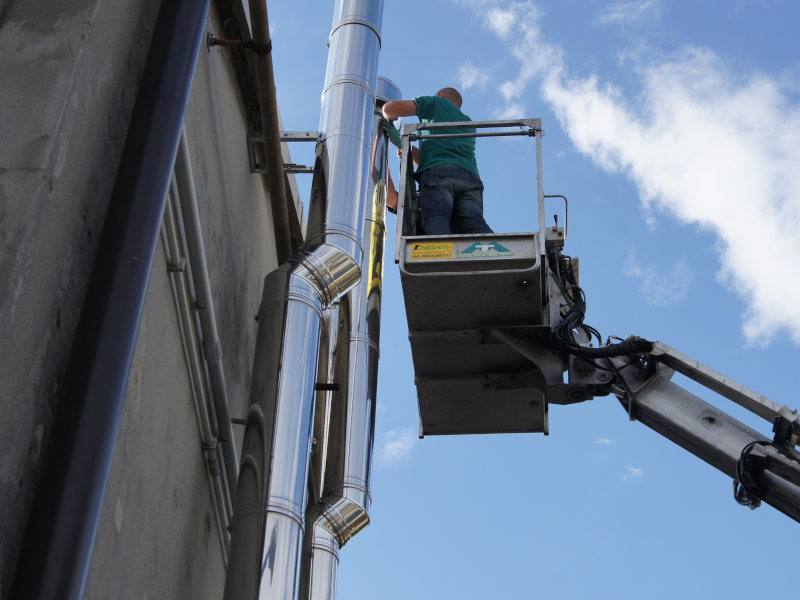 Installazione canne fumarie